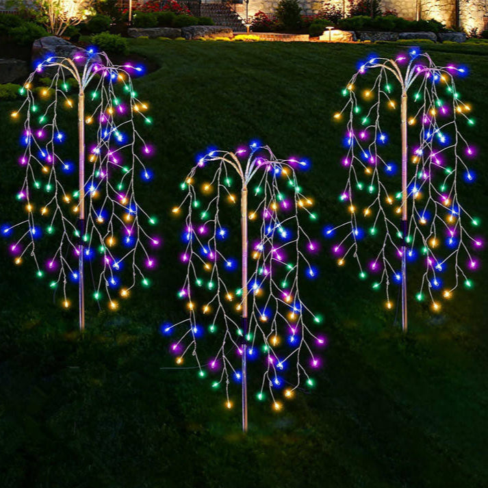 Solarbetriebene LED Außenbeleuchtung für Garten – Flexibel, Wasserdicht, Superhelle Lichtausbeute, 65 cm Höhe 4