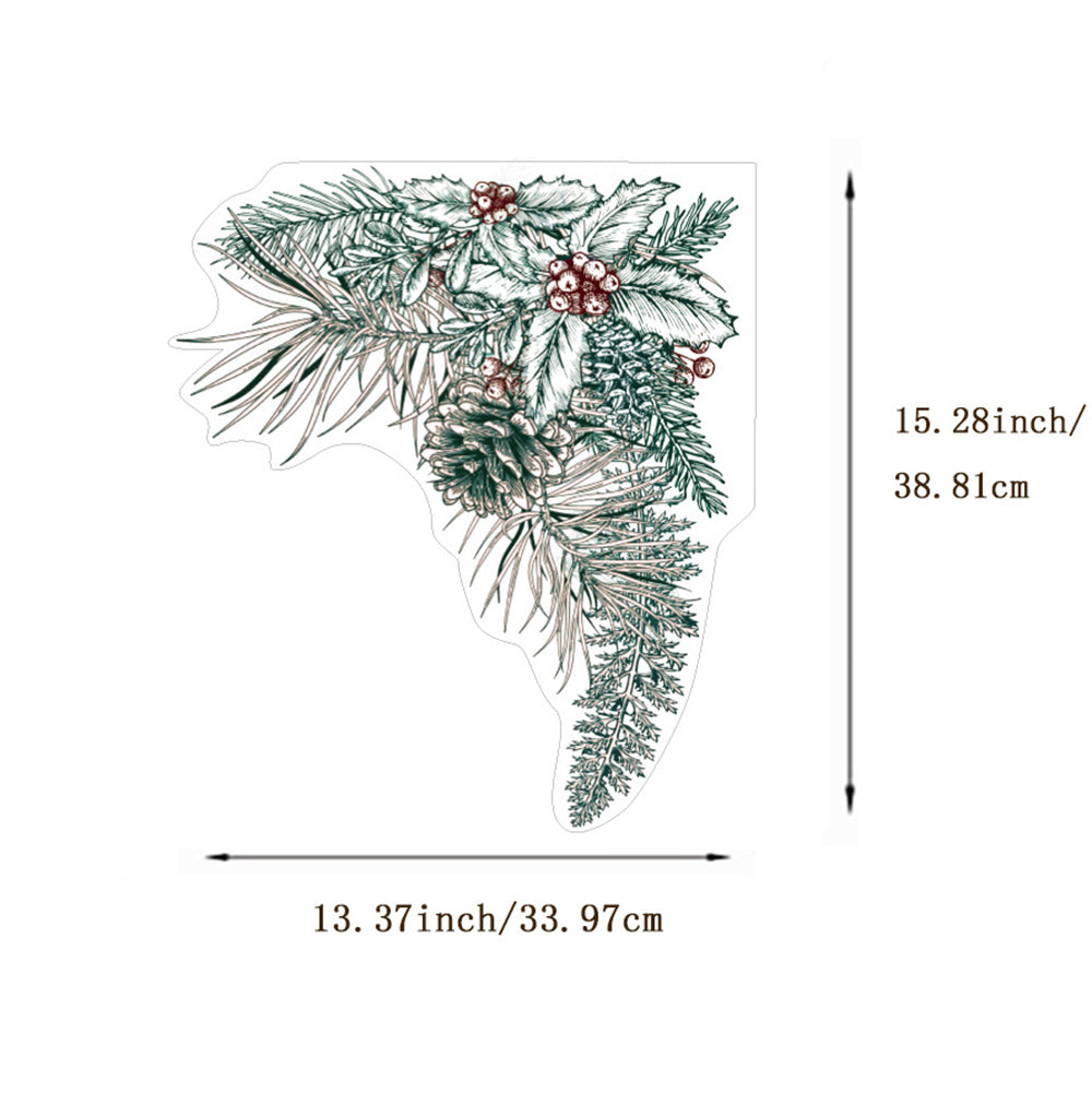 Vintage Weihnachtsfensterdeko Klammer aus PVC – Wiederverwendbar, Wasserdicht für Fensterdekoration zu Weihnachten 3