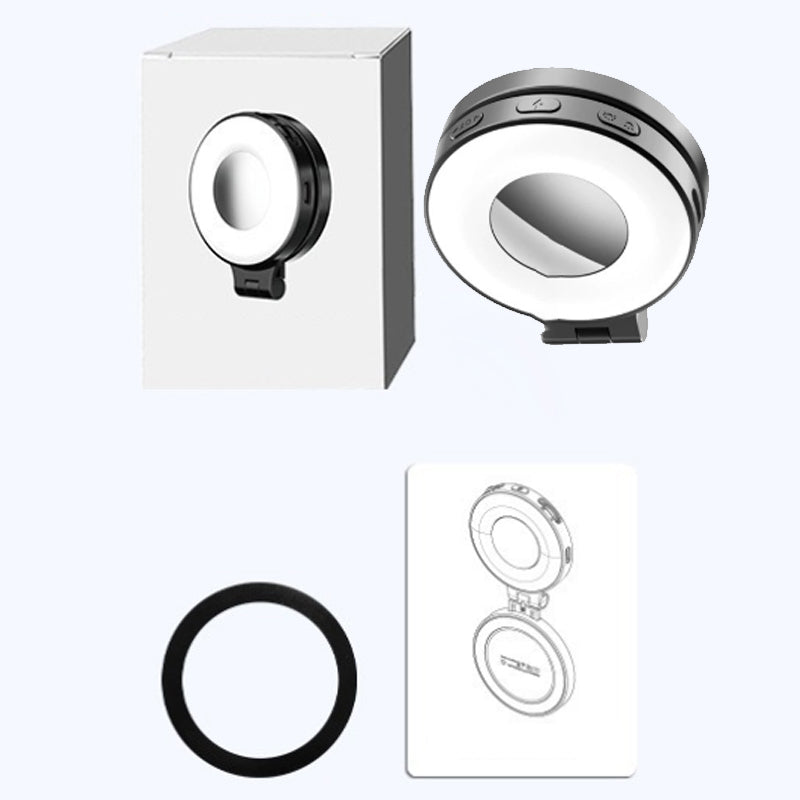 3-in-1 Magnetisches Telefonlicht mit Spiegel und Fülllichtfunktion – Tragbar, Kompakt, Verstellbarer Arm 8