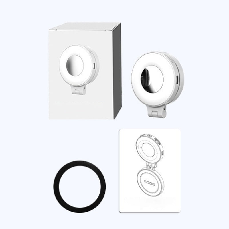 3-in-1 Magnetisches Telefonlicht mit Spiegel und Fülllichtfunktion – Tragbar, Kompakt, Verstellbarer Arm 9