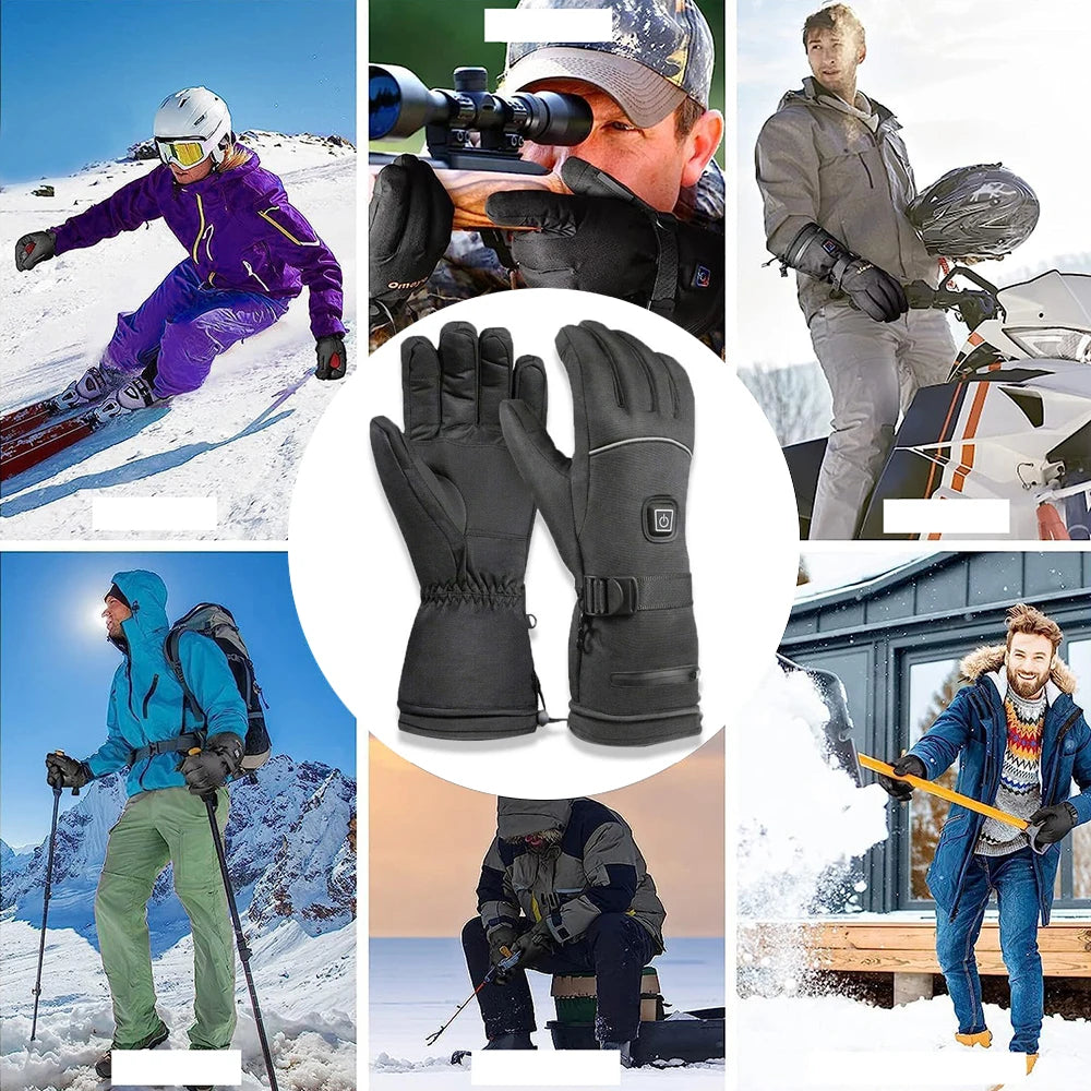 Beheizbare Motorradhandschuhe für Winter – Wasserdicht, Touchscreen-fähig und Wiederaufladbar 3