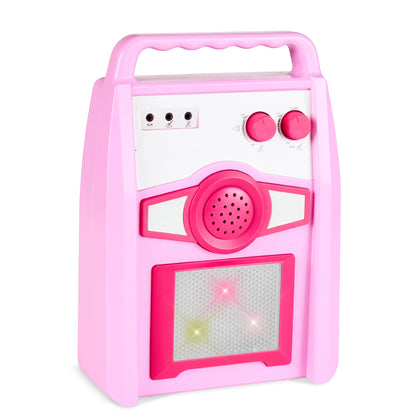 E-Gitarren Spielset für Kinder mit Mikrofon und Verstärker – 6 Demosongs, AUX-Anschluss, Kindgerechtes Design, 60 cm Gitarre 5