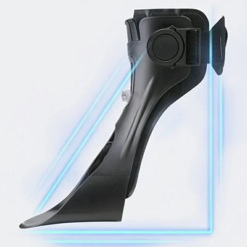 Fußheber-Orthese mit Verstellbaren Riemen – Unterstützung bei Fußabfall und Knöchelstabilität, Schwarz, Größen S/M/L/XL 4