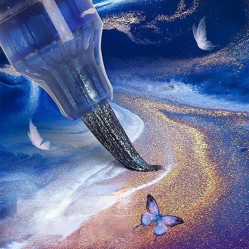 Glitzer-Kunstmarker mit Doppelter Pinselspitze – 24/48/72/96 Farben für DIY-Projekte und Karten 4