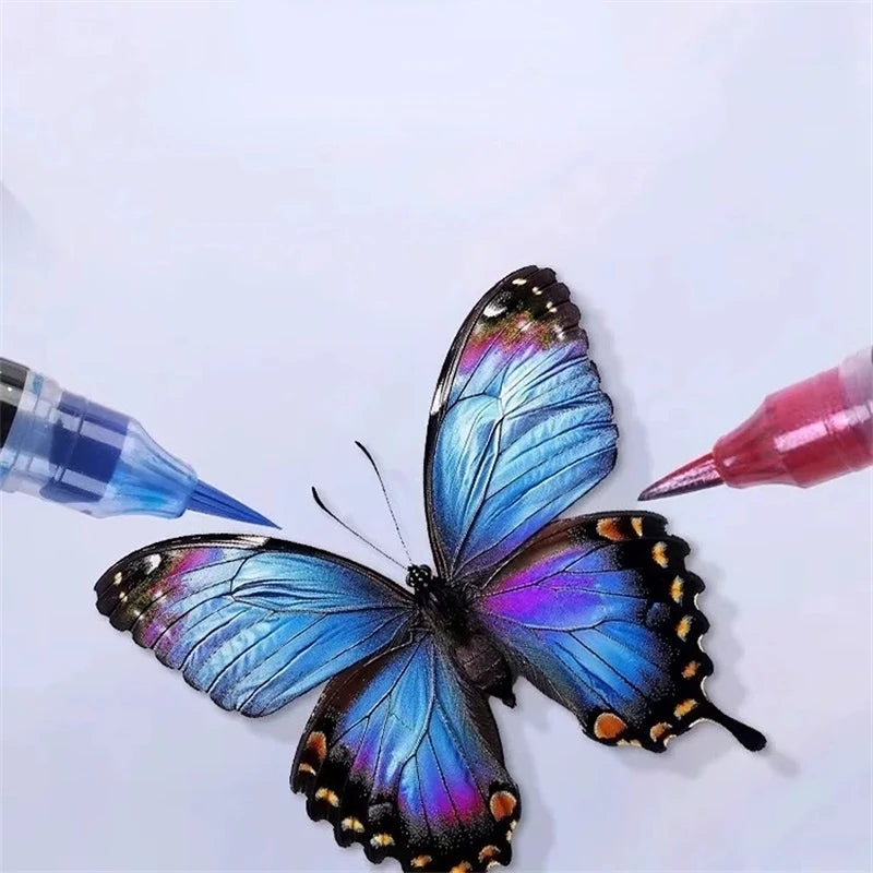 Glitzer-Kunstmarker mit Doppelter Pinselspitze – 24/48/72/96 Farben für DIY-Projekte und Karten 5