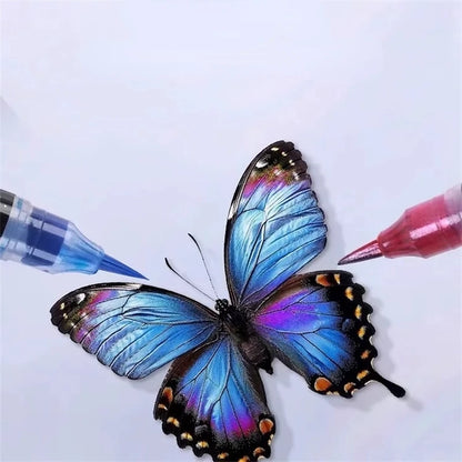 Glitzer-Kunstmarker mit Doppelter Pinselspitze – 24/48/72/96 Farben für DIY-Projekte und Karten 5