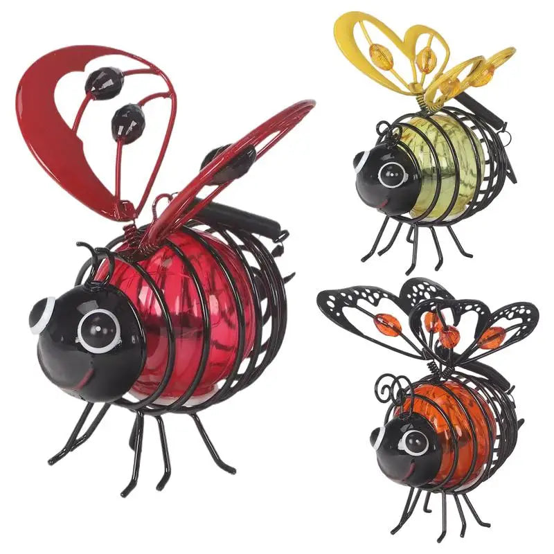 Hochwertige Solar Gartenleuchten aus Metall mit Haken – LED Gartenbeleuchtung für romantische Außenbereiche 0