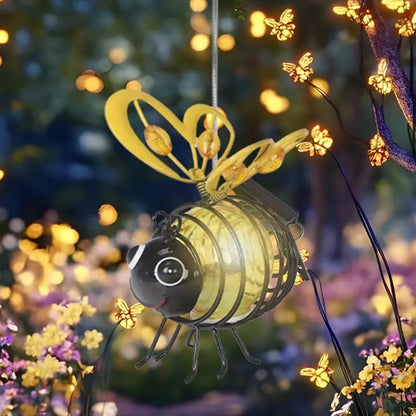 Hochwertige Solar Gartenleuchten aus Metall mit Haken – LED Gartenbeleuchtung für romantische Außenbereiche 3