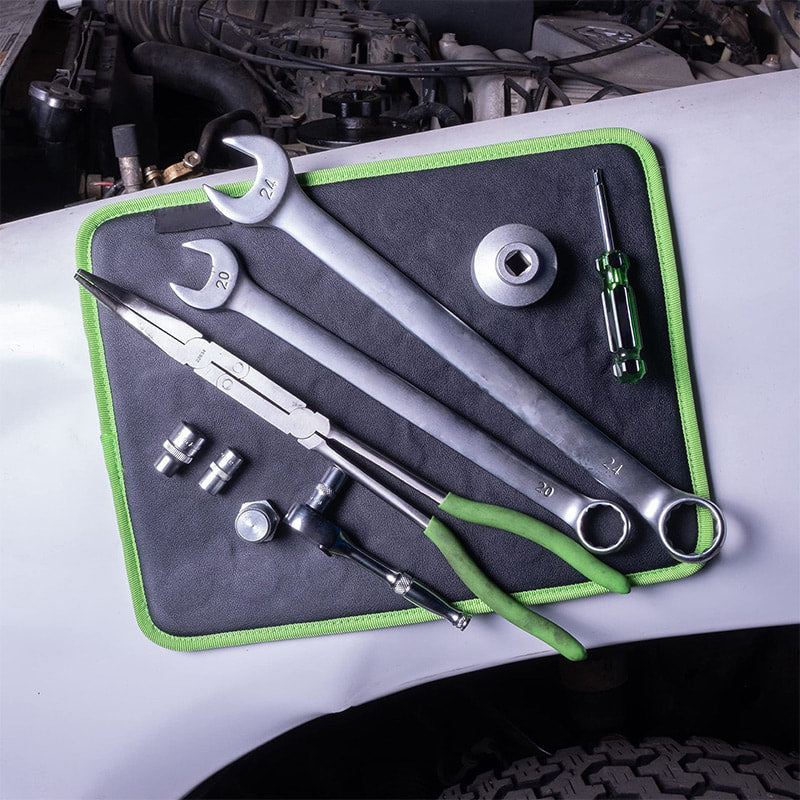 Leistungsstarke Magnetische Werkzeughaltermatte – Schwarz-Grün, Kompakt und Tragbar für Effiziente Organisation von Werkzeugen 3