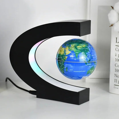 Magnetischer Levitationsglobus – Einzigartiges Desktop-Dekor für Büro und Geschenke, 15 cm Durchmesser, USB-Anschluss, Blau-Grün 19