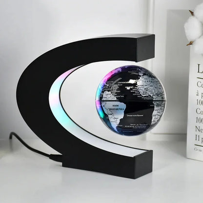 Magnetischer Levitationsglobus – Einzigartiges Desktop-Dekor für Büro und Geschenke, 15 cm Durchmesser, USB-Anschluss, Blau-Grün 5