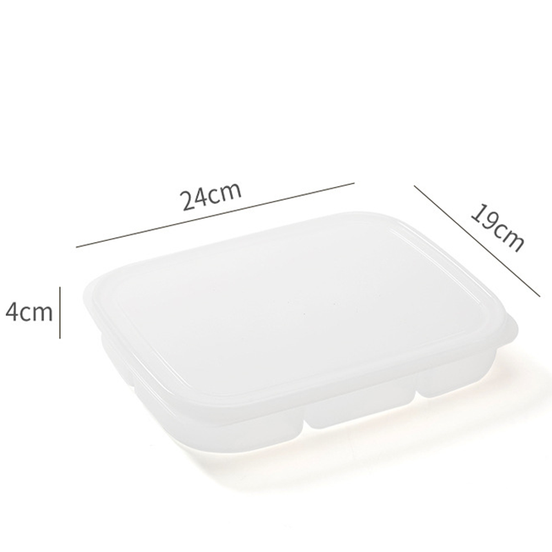 Mehrteiliger Lebensmittelbehälter mit Luftdichtem Deckel – Stapelbar, Temperaturbeständig, Transparent, 5/6 Fächer 8