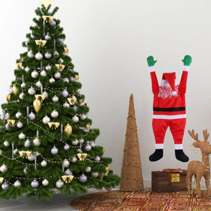 Plüsch Weihnachtsmann Kletter-Wanddekoration für Fenster und Balkon – 108 cm und 170 cm Weihnachtsdeko Außen 0