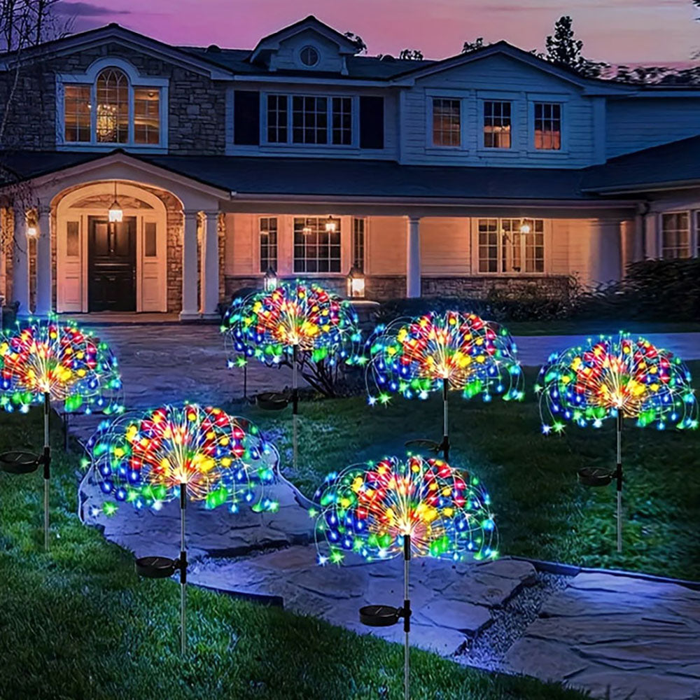 Solar Gartenleuchte mit 8 Blinkmodi – Energiesparende Gartenlampe für Außenbereich, Wasserdicht und Langlebig, Mehrfarbig 1