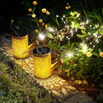 Solar Lichterkette Outdoor Wasserfall mit 200 LEDs – 2m, 8 Blitzmodi, Solarbetriebene Gartenbeleuchtung 3