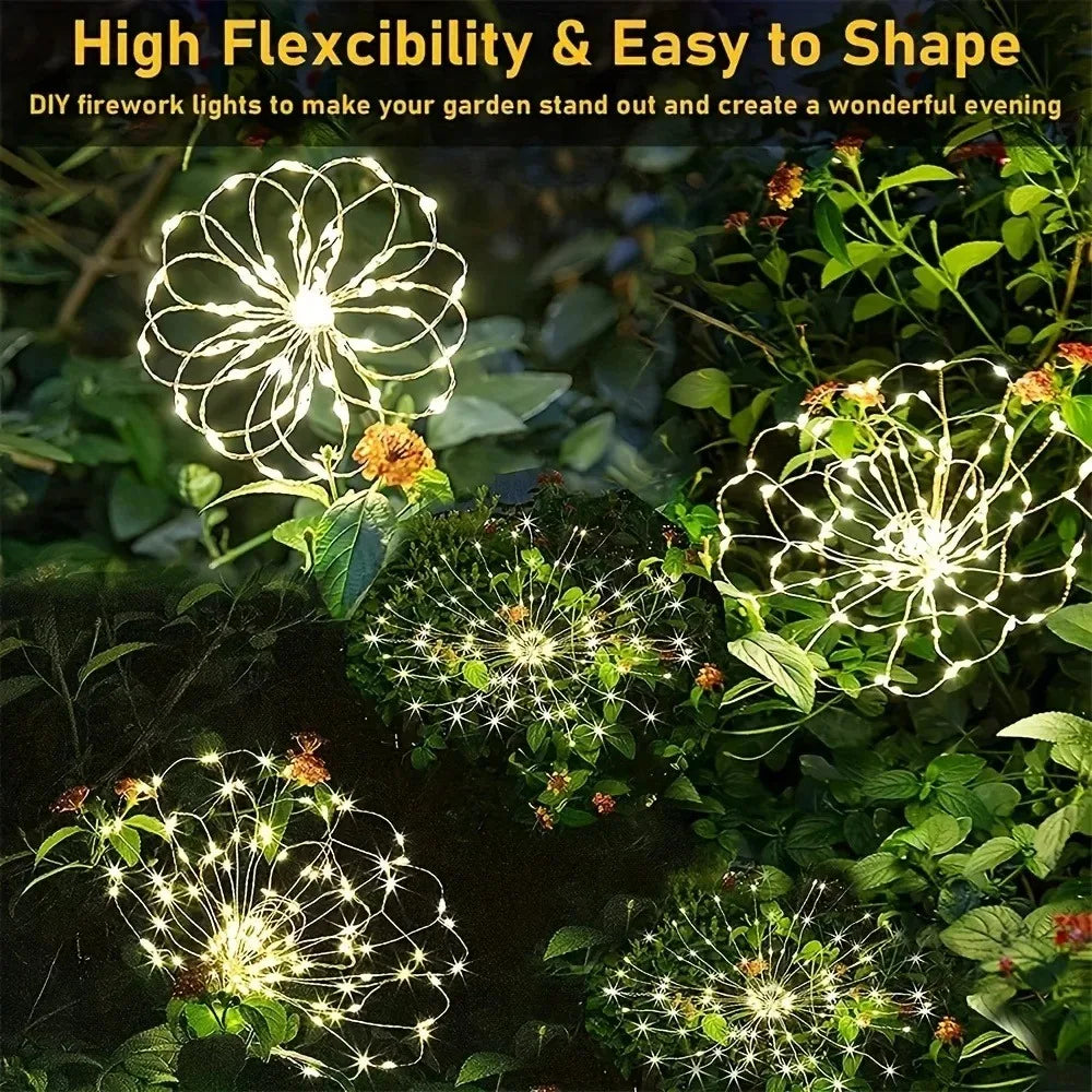 Solar Lichterkette Outdoor mit 8 Blinkmodi – Wasserdichte Außenbeleuchtung für Garten und Terrasse 3