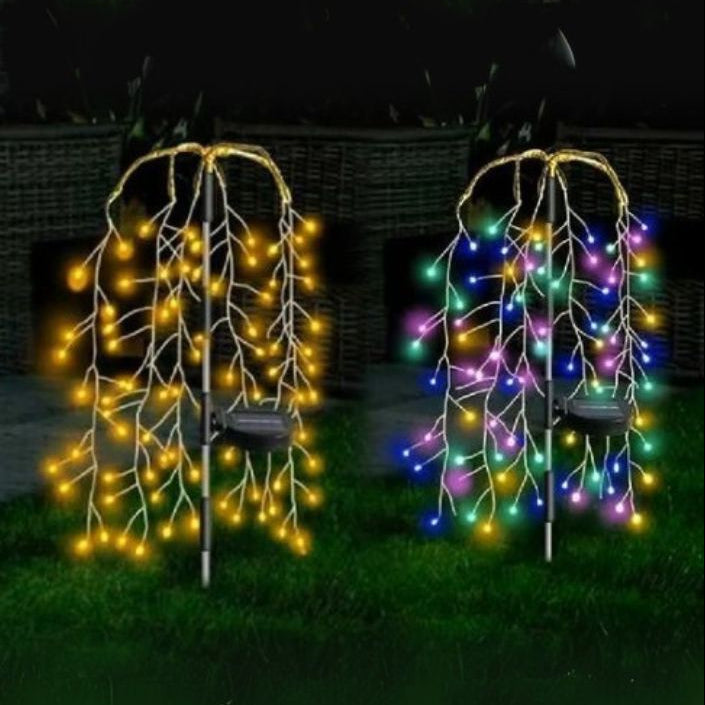 Solarbetriebene LED Außenbeleuchtung für Garten – Flexibel, Wasserdicht, Superhelle Lichtausbeute, 65 cm Höhe 1