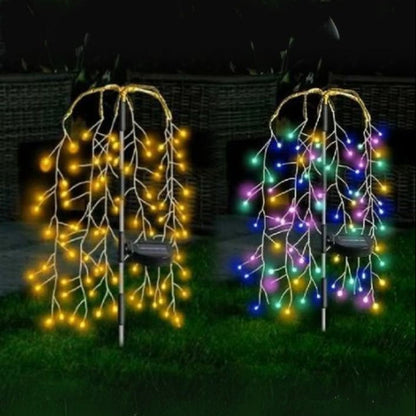 Solarbetriebene LED Außenbeleuchtung für Garten – Flexibel, Wasserdicht, Superhelle Lichtausbeute, 65 cm Höhe 1