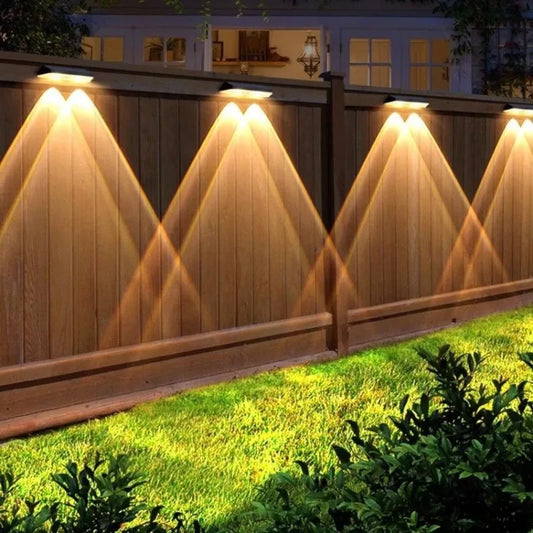 Solarbetriebene Wandleuchte Außen – Wasserdichte LED Wandleuchte Schwarz für Garten und Treppen mit Automatischer Lichtsteuerung 0